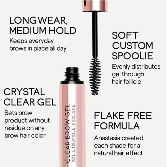 $8❤️🔥 LAST 1! Anastasia Beverly Hills Clear Brow Gel Lightweight Eyebrow Mini - Picture 3 of 7